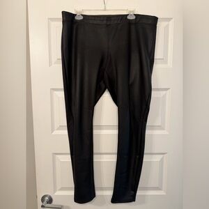 Express Black Faux Leather Leggings